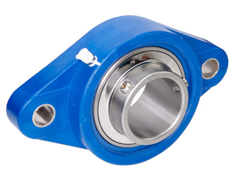 IBB Lagerblok Kunststof Blauw Ovaal TP-UCFL210 RVS (50mm)